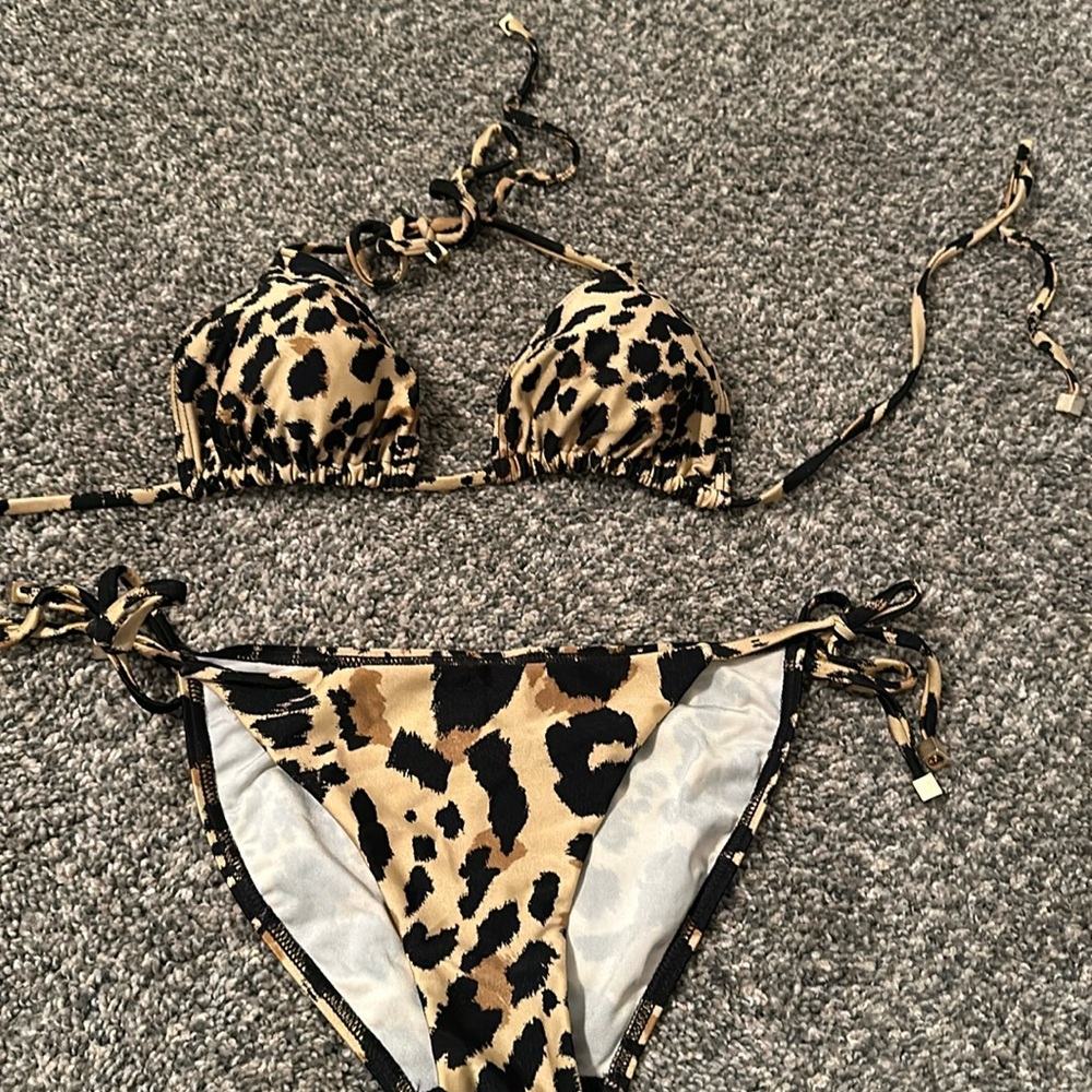 Zimmermann leopard print bikini